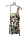 Sir. Size 2 Cream & Brown Linen Side Zip Flowers Dress Cream & Brown / 2
