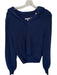 J. Crew Size M navy & gold Cotton Knit Long Sleeve Sailor Collar Sweater navy & gold / M