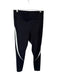 Bandier Size M Black & White Nylon Blend Waist Band Side Stripe Leggings Black & White / M