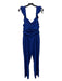 Lovers + Friends Size M Royal Blue Polyester Front Cut Out Back Zip Jumpsuit Royal Blue / M