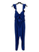 Lovers + Friends Size M Royal Blue Polyester Front Cut Out Back Zip Jumpsuit Royal Blue / M