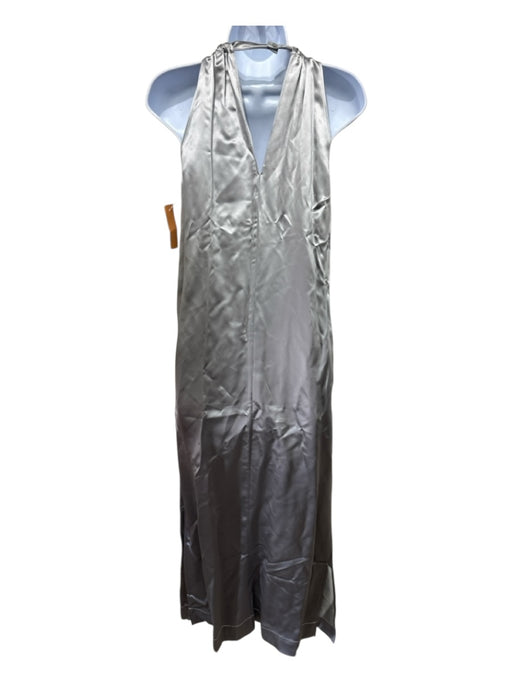 Lou Lou Studio Size Small Silver Gray Silk Satin Sleeveless Sheath Dress Silver Gray / Small