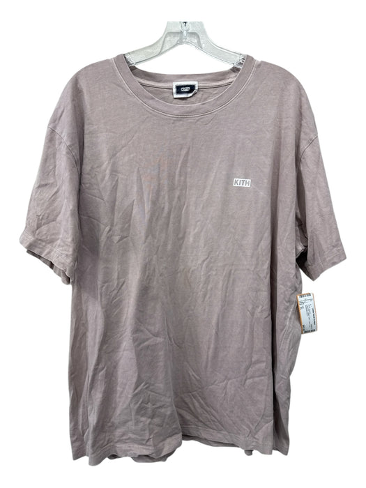 Kith Size XL Light Pink Cotton Solid T shirt Crew Men's Short Sleeve Light Pink / XL
