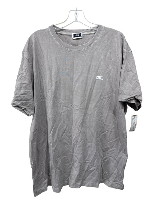 Kith Size XL Gray Cotton Solid T shirt Crew Men's Short Sleeve Gray / XL