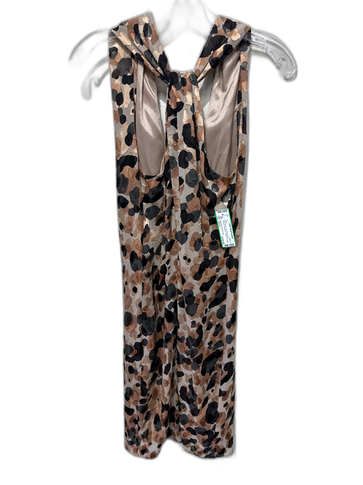 Moschino Cheap & Chic Size Est S Gray, Black & Tan Abstract Print Textured Dress Gray, Black & Tan / Est S