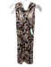 Moschino Cheap & Chic Size Est S Gray, Black & Tan Abstract Print Textured Dress Gray, Black & Tan / Est S
