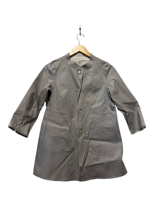Herno Size Est S Light Gray Cotton Snap Buttons GHW Jacket Light Gray / Est S