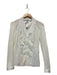 Akris Size 4 White Cotton Blend Long Sleeve Button Down Top White / 4