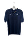 Nike Size L Navy & Black Polyester Tire Treads Collar half button down Polo Navy & Black / L