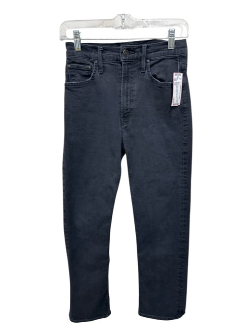 Mother Size 24 Faded Black Cotton Denim High Rise 5 Pocket Jeans Faded Black / 24