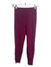 Le Ore Size XS Maroon Polyester Blend High Rise Full Length Leggings Maroon / XS