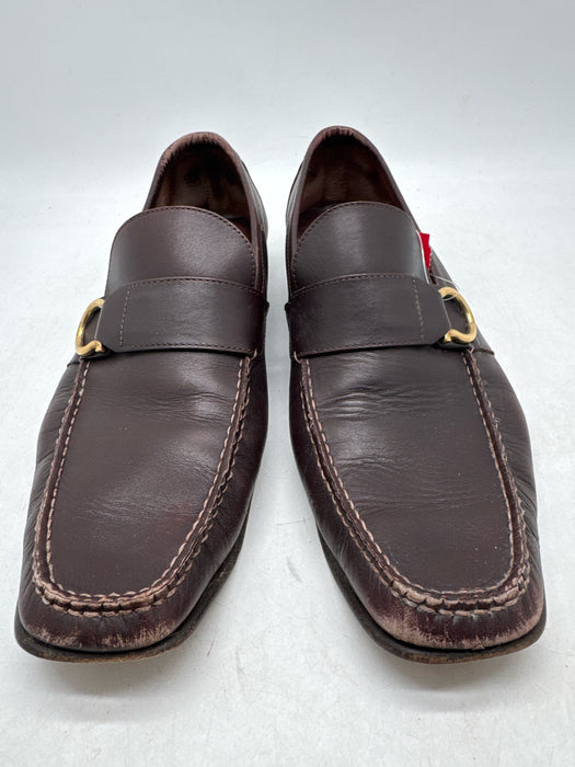 Ferragamo Shoe Size 8.5 AS IS Brown Leather Horsebit loafer Men's Shoes