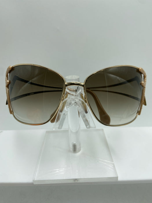 Fendi Gold Metal Case Inc. Sunglasses