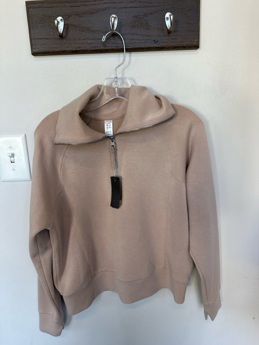 Spanx nude Modal Blend Half Zip Long Sleeve Athletic Pullover