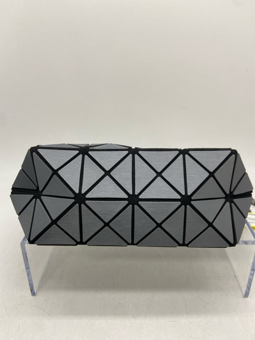 Bao Bao Issey Miyake Gunmetal & black PVC Geometric Rectangular Detachable Bag