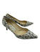 Jimmy Choo Shoe Size 38 White & Black Leather Snake Pointed Toe Stiletto Pumps White & Black / 38