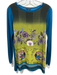 Etro Size M / 42 Green, Blue, Purple Silk & Wool Fabric Block Floral Tunic Top Green, Blue, Purple / M / 42