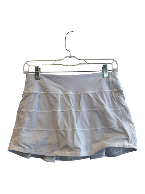 Lululemon Size 4 Gray No Fabric Tag Elastic Waist solid color Skort Skirt Gray / 4