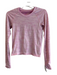 Lululemon Size 8 Pink & Yellow No Fabric Tag Long Sleeve Striped Round Neck Top Pink & Yellow / 8