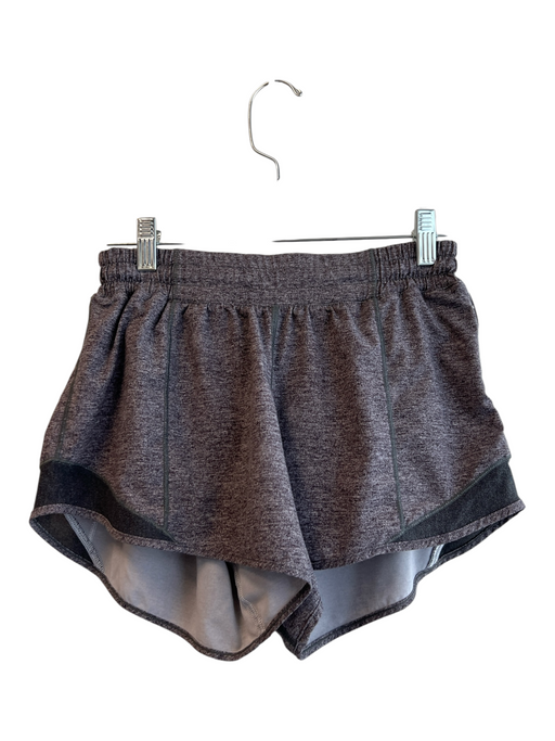 Lululemon Size 4 Gray No Fabric Tag Elastic Waist solid color Side Pocket Shorts Gray / 4