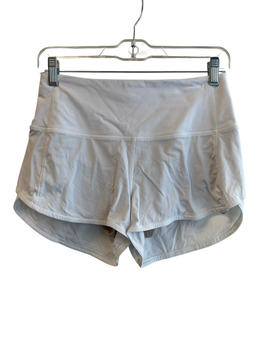 Lululemon Size 4 White No Fabric Tag Elastic Waist solid color Lined Shorts White / 4