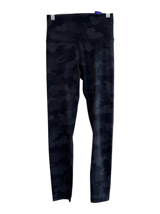 Lululemon Size Est XS Black No Fabric Tag High Rise Camoflage Stretch Leggings Black / Est XS