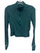 Lululemon Size 4 Teal Green Nylon Blend Ribbed Quarter Zip Long Sleeve Top Teal Green / 4