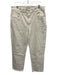 Madewell Size 32 Ivory Cream Cotton Denim Button & Zip Straight High Rise Jeans Ivory Cream / 32