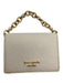 Kate Spade Off White Saffiano Leather Flap Jeweled Straps Clutch Bag Off White / XS
