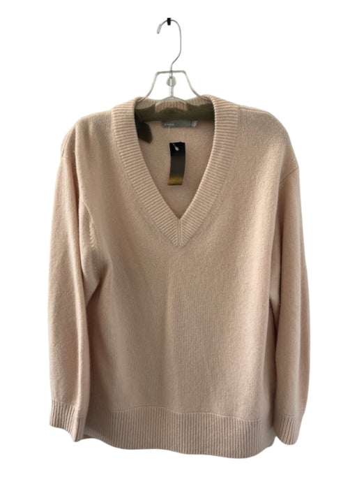 Vince Size S Blush Pink Cashmere Long Sleeve V Neck Sweater Blush Pink / S