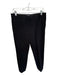 Theory Size 8 Black Viscose Blend Textured Trouser Pants Black / 8