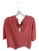 360 Cashmere Size M Mauve Cashmere Short Sleeve Split Neck Knit Sweater Mauve / M