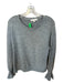 Eri + Ali Size M Slate Blue Polyester Blend Long Balloon Sleeve Fuzzy Sweater Slate Blue / M