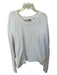 Vince Size L White Cotton Blend Cable Knit Long Sleeve Sweater White / L