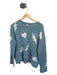 Zadig & Voltaire Size XS Blue & Cream Cashmere Long Sleeve stars Hearts Sweater Blue & Cream / XS