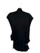 Renuar Size M/L Black Viscose Blend Open Sides Turtleneck Vest Black / M/L