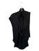 Renuar Size M/L Black Viscose Blend Open Sides Turtleneck Vest Black / M/L