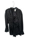 Cinq a Sept Size M Black Curpo Drawstring Open Front Long Sleeve Jacket Black / M