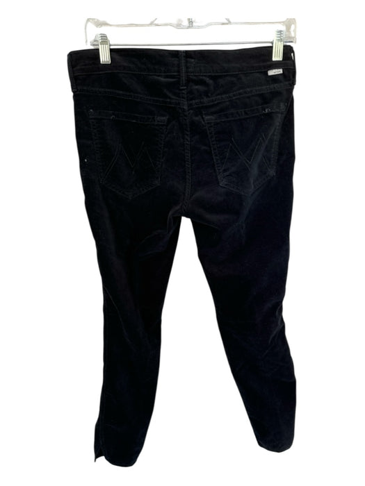 Mother Size 28 Black Velvet Skinny Pants Black / 28
