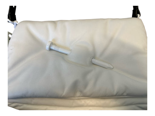 Off-Whiite White & Black Leather Shoulder Strap Front Flap Bag White & Black / S