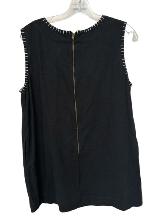 Elizabeth James the Label Size M Black & White Cotton Sleeveless Stiching Dress Black & White / M