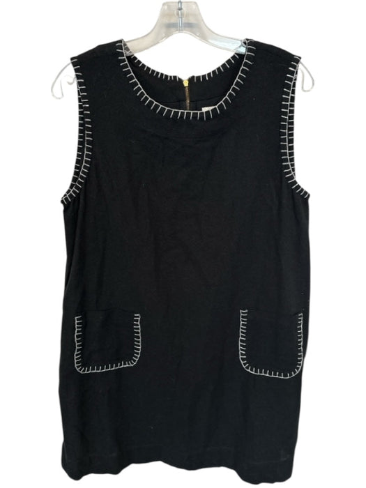 Elizabeth James the Label Size M Black & White Cotton Sleeveless Stiching Dress Black & White / M