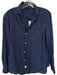 Frank & Eileen Size M Navy Cotton Long Sleeve Button Down Top Navy / M