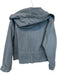 Isabel Marant Size 40 Slate Blue Cotton Hood Cargo Buttons Jacket Slate Blue / 40