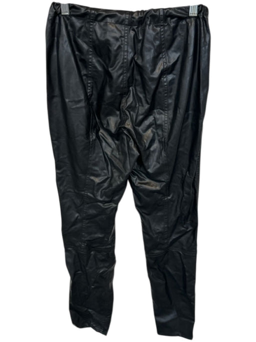 Jonathan Simkhai Size M Black Vegan Leather Elastic Waist Legging Pants Black / M