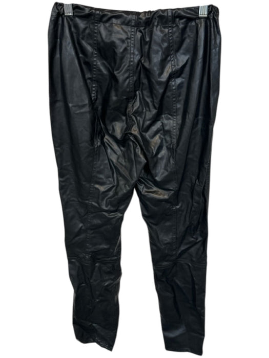Jonathan Simkhai Size M Black Vegan Leather Elastic Waist Legging Pants Black / M