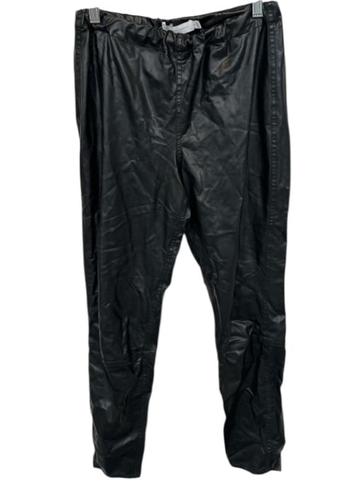 Jonathan Simkhai Size M Black Vegan Leather Elastic Waist Legging Pants Black / M