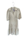 Brochu Walker Size S Bone Polyester & Cotton Button Up Tiered Skirt Midi Dress Bone / S