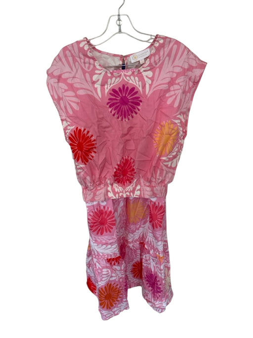 Sheridan French Size S Pink, Red, White Cotton & Lycra Floral Maxi Skirt Set Pink, Red, White / S