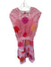 Sheridan French Size S Pink, Red, White Cotton & Lycra Floral Maxi Skirt Set Pink, Red, White / S